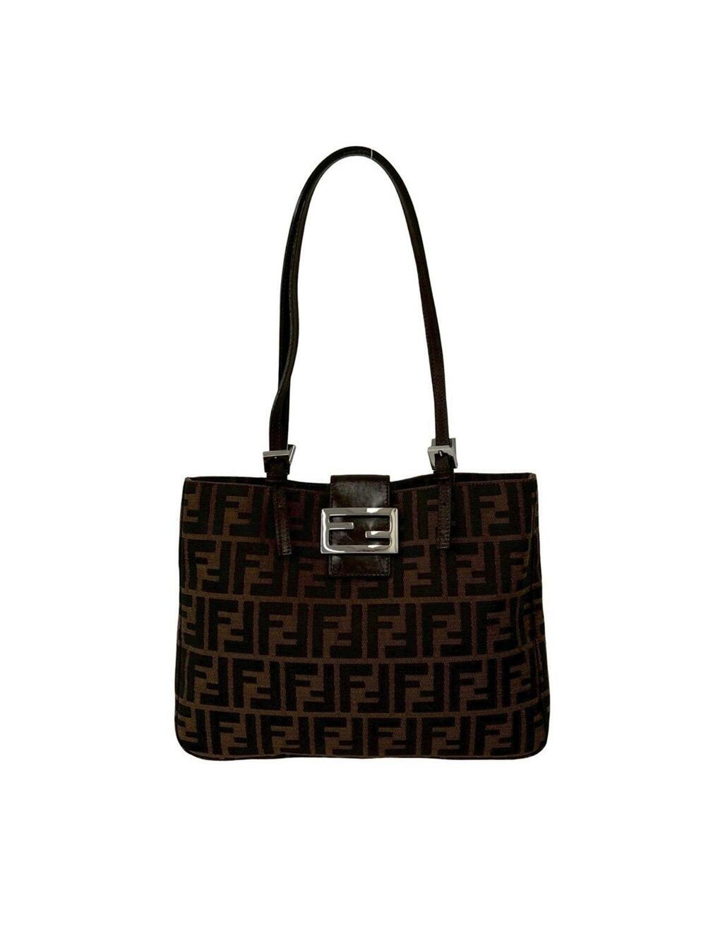 Fendi Vintage Shoulder Bag Zucca Canvas #375888F11B